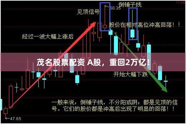 茂名股票配资 A股，重回2万亿！