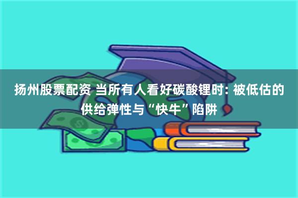扬州股票配资 当所有人看好碳酸锂时: 被低估的供给弹性与“快牛”陷阱