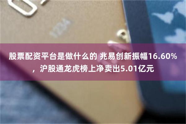 股票配资平台是做什么的 兆易创新振幅16.60%，沪股通龙虎榜上净卖出5.01亿元
